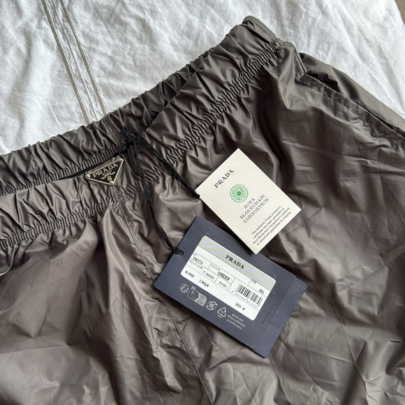 Prada Taupe Nylon Shorts - Picture 3 of 4